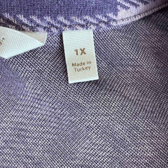 Soft Surroundings soft fleece half zip casual lounge errands work 1X - Picture 6 of 16